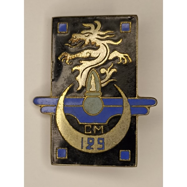 Insigne 129ème compagnie de magasin, type 2, indochine