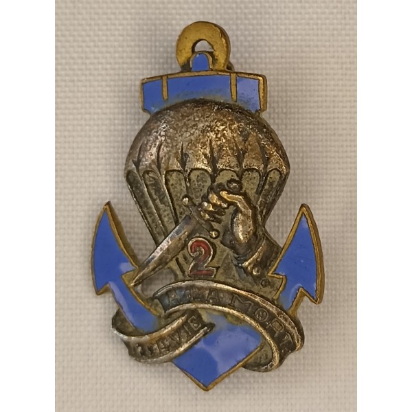 Rare insigne 1er type 2ème bccp indochine para sas