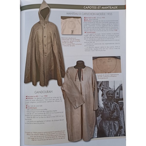 Manteau à capuchon modèle 1935 ww2 france 40