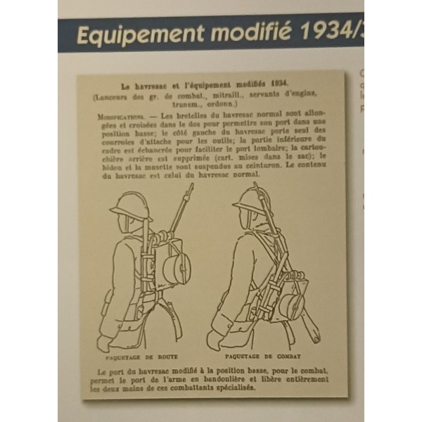 Havresac modèle 1893 ww1 39/45 as de carreau france 40