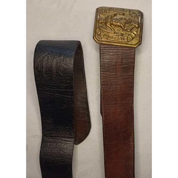 Lot équipement officier ceinturon 1845 infanterie 1900