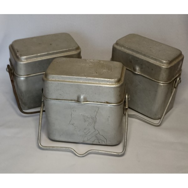 Lot de 3 gamelles réglementaire model 35 france 40 ww2