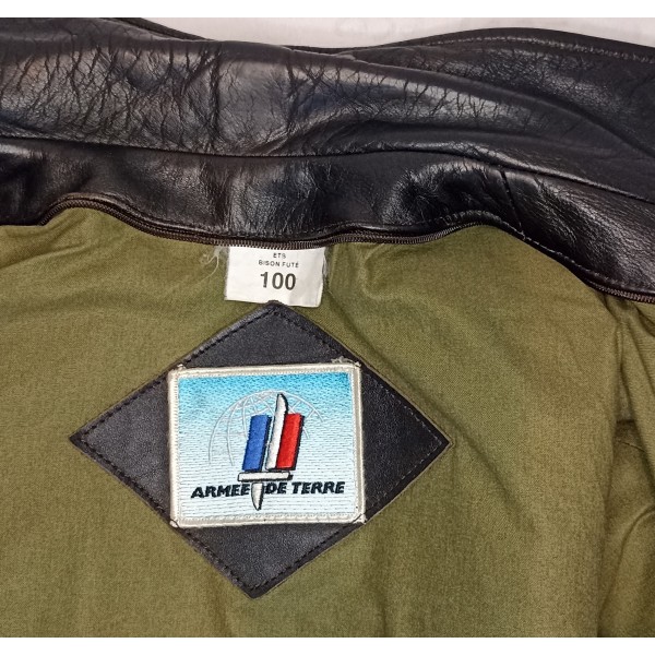 Blouson officier armée de terre en cuir france