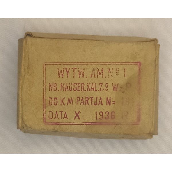 Boite vide cartouches mauser 7x92 hongrois collection