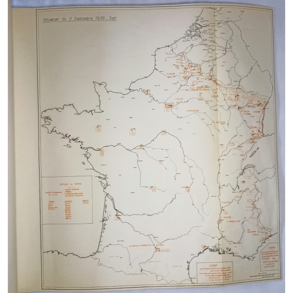 Campagne de france 1939/1940 cartes de situations journalière