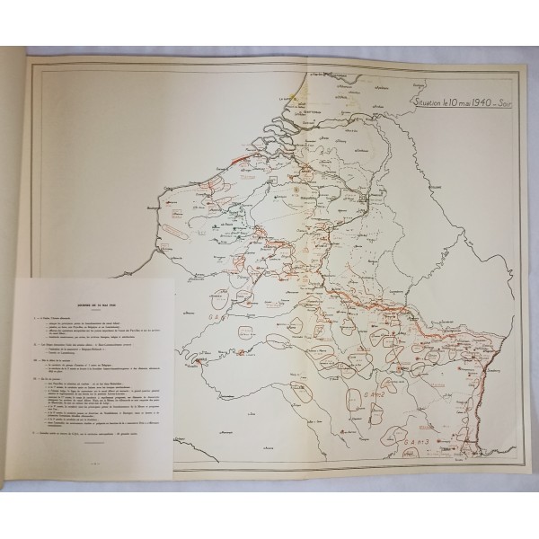 Campagne de france 1939/1940 cartes de situations journalière