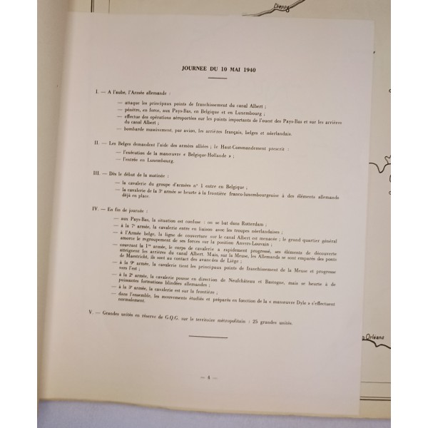 Campagne de france 1939/1940 cartes de situations journalière