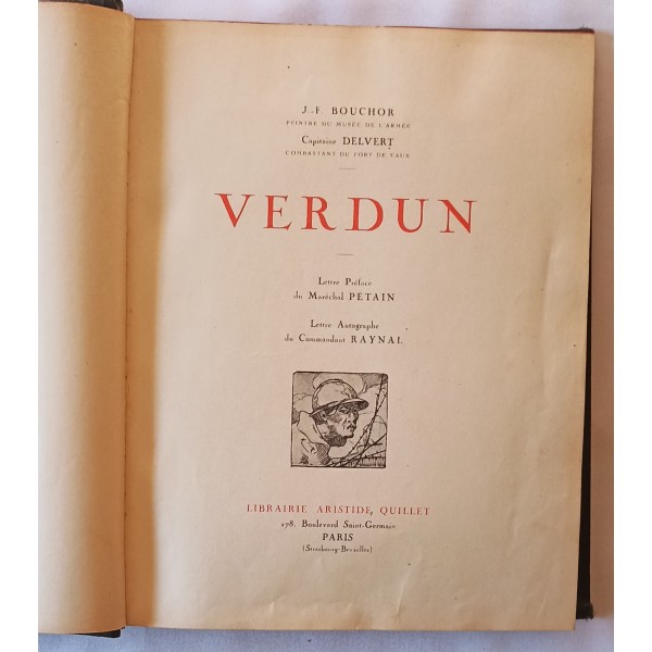 Livre verdun 1914/1918 capitaine delvert