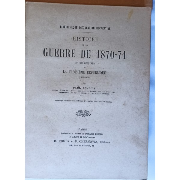 Livre + cartes guerre franco allemande 1870/1871