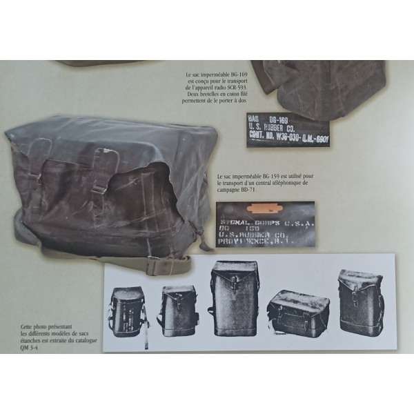 Us ww2 sac étanche du génie pour générateur portable