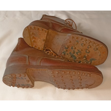 Semelles En Laine Fait Main Pour Brodequins WW1/WW2 - Taille EU 41 (US 9.5) - Gris - Les Tricots De La Mère Tape-Dur