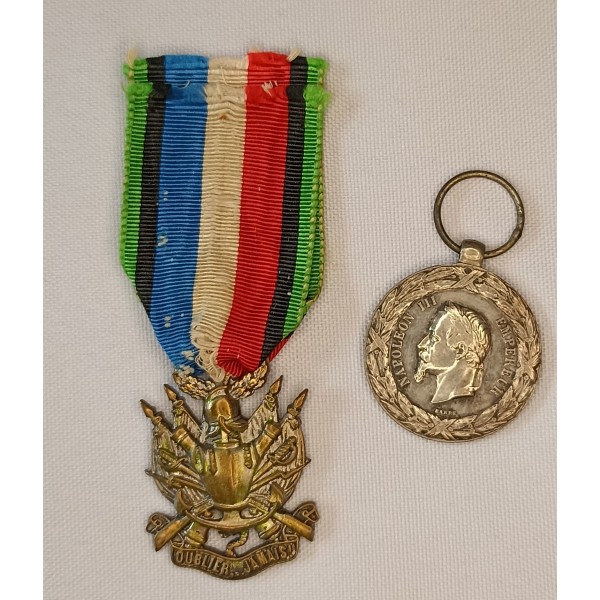 Médailles second empire italie commémo 1870