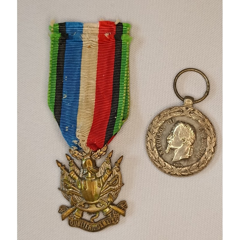 Médailles second empire italie commémo 1870