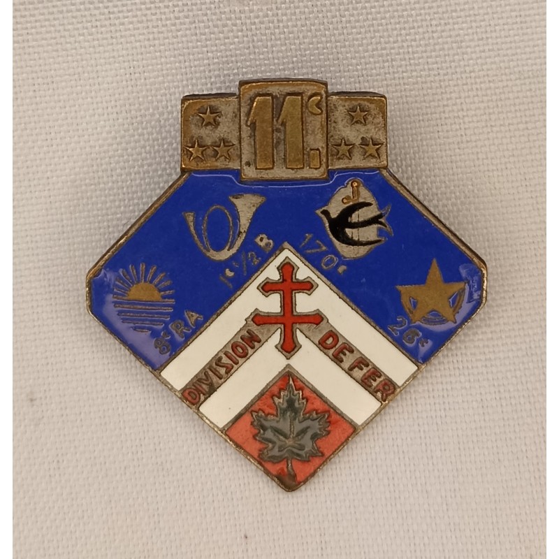 Insigne 11ème Division d'Infanterie 39/45 WW2