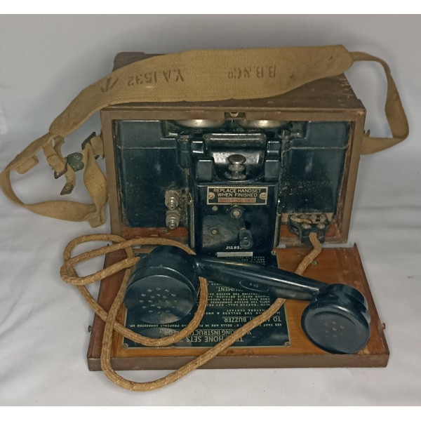 Téléphone de campagne portatif Anglais MkII 39/45 WW2