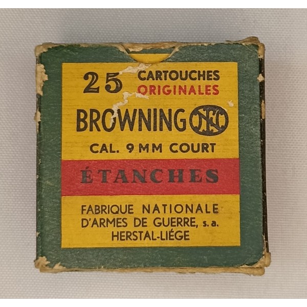 Boite vide munitions 9mm court pa belge ww2