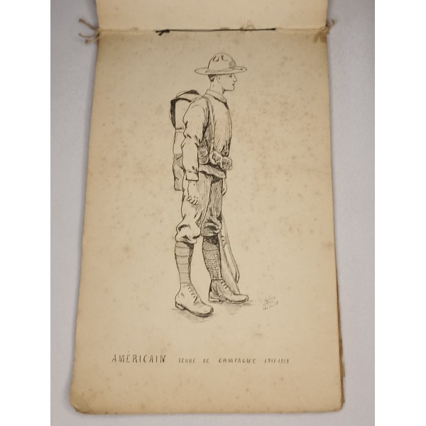 Poilu 1914/1918 carnet de dessin ww1