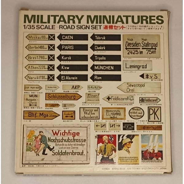 Maquette panneaux de signalisation routière allemande 39/45
