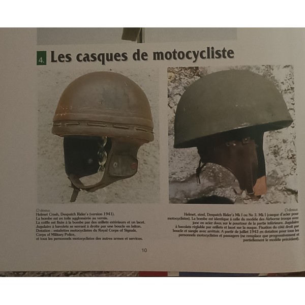 Casque motocycliste gb model mki 1943 ww2