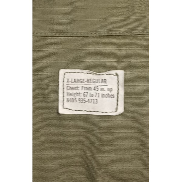 Veste tropical jungle us army guerre vietnam 1970 xl