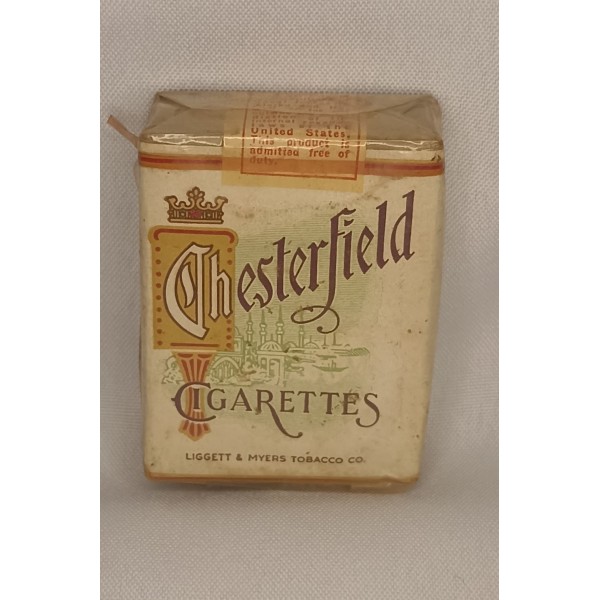 Rare paquet de cigarettes usa chesterfield celé ww2