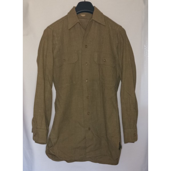 Chemise moutarde troupe us army m-34 anti gaz original ww2