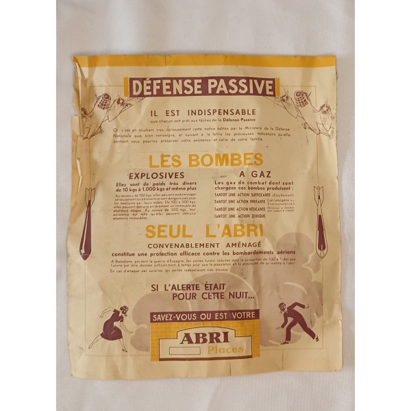 Masque anti gaz défense passive 39/45