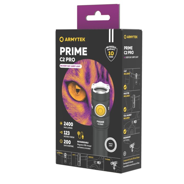 Armytek Prime C2 Pro Magnet USB White 