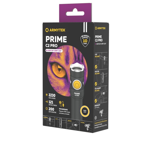 Armytek Prime C2 Pro Magnet USB Warm 