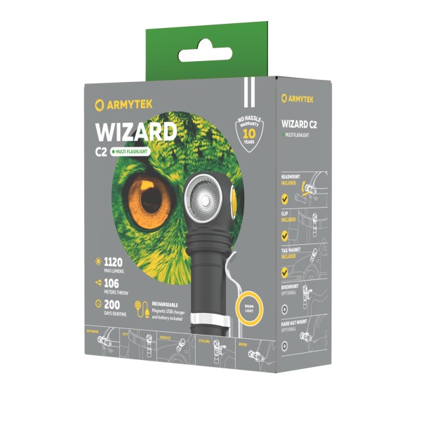 Armytek Wizard C2 Magnet USB Warm 