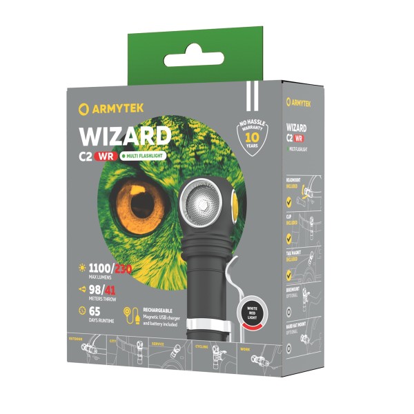 Armytek Wizard C2 WR Magnet USB White 