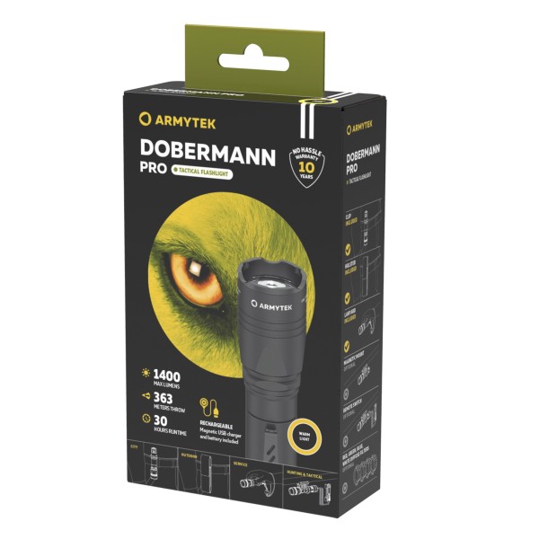 Armytek Dobermann Pro Magnet USB Warm 