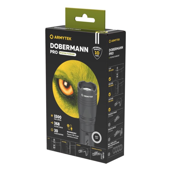 Armytek Dobermann Pro Magnet USB White 