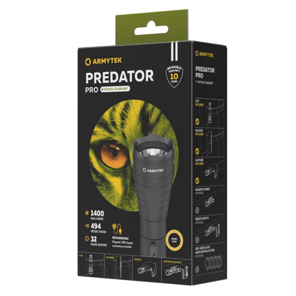 Armytek Predator Pro Magnet USB Warm 