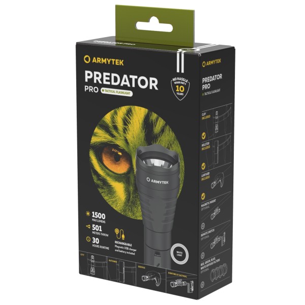 Armytek Predator Pro Magnet USB White 