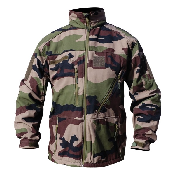 Blouson Softshell camouflage CE 3 couches 