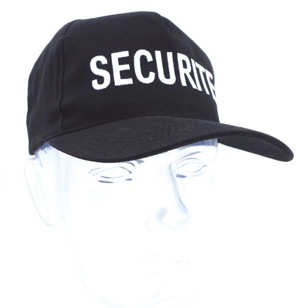 CASQUETTE NOIRE BRODEE SECURITE 