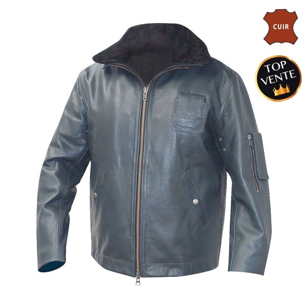 BLOUSON CUIR PILOTE PN 