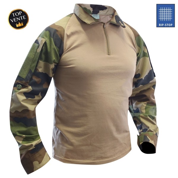 CHEMISE DE COMBAT TYPE UBAS EN COTON Taille:Camouflage 