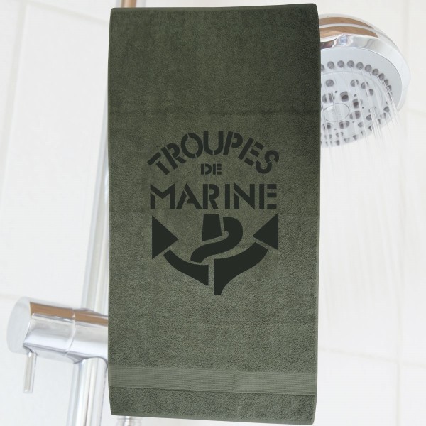 SERVIETTE MILITAIRE KAKI AVEC MARQUAGE TDM 