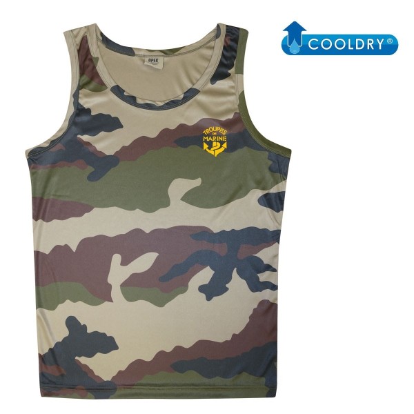 DEBARDEUR COOLDRY CAMO CE SERIGRAPHIE TDM 