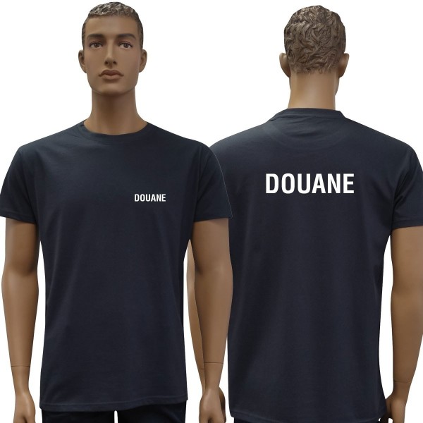 TEE SHIRT MARINE MC IMPRIME DOUANE 