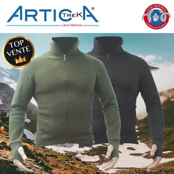 VESTE ARTICA TREK 400G MERINOS  