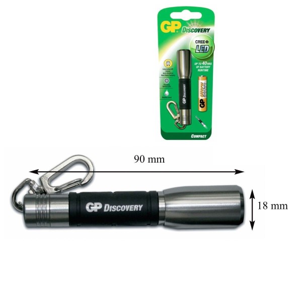 Lampe torche compact Led Cree Silver 