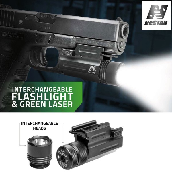 Lampe torche interchangeable laser pour pistolet NcSTAR 