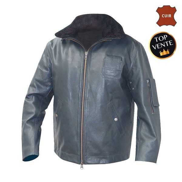 BLOUSON CUIR PILOTE PN 