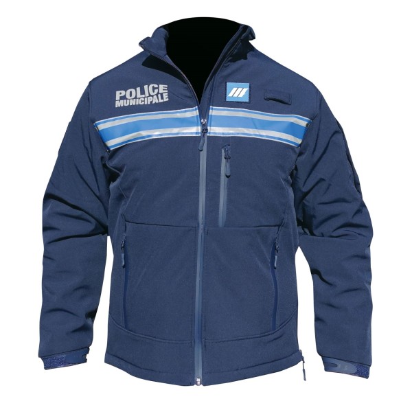 Blouson Softshell Police Municipale Grand froid matelassé 