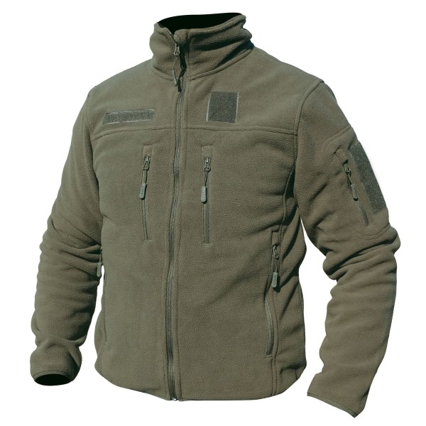 BLOUSON POLAIRE VERT ARMEE FITTE 