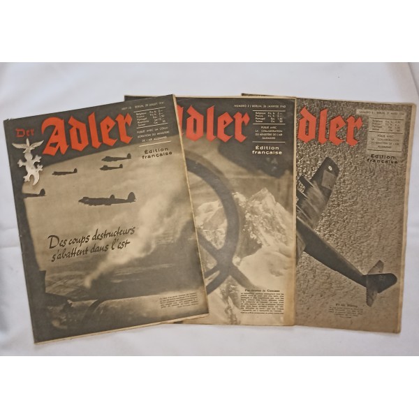 Revues Der ADLER originaux WW2 lot 10