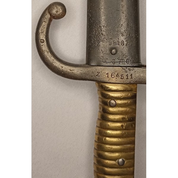 Sabre baïonnette CHASSEPOT Impérial 1868 XIXème